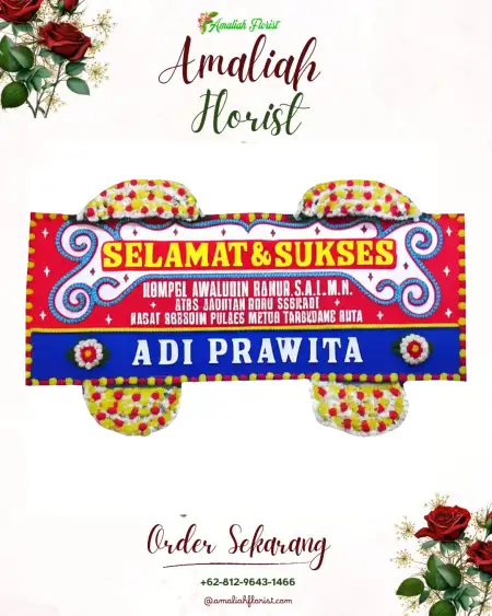 Papan Bunga Ucapan Selamat Baratajaya