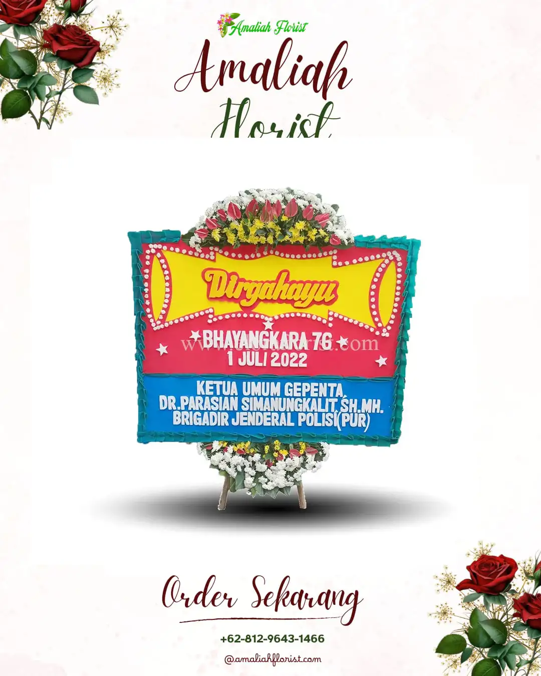 Papan Bunga HUT Ulang Tahun Baratajaya